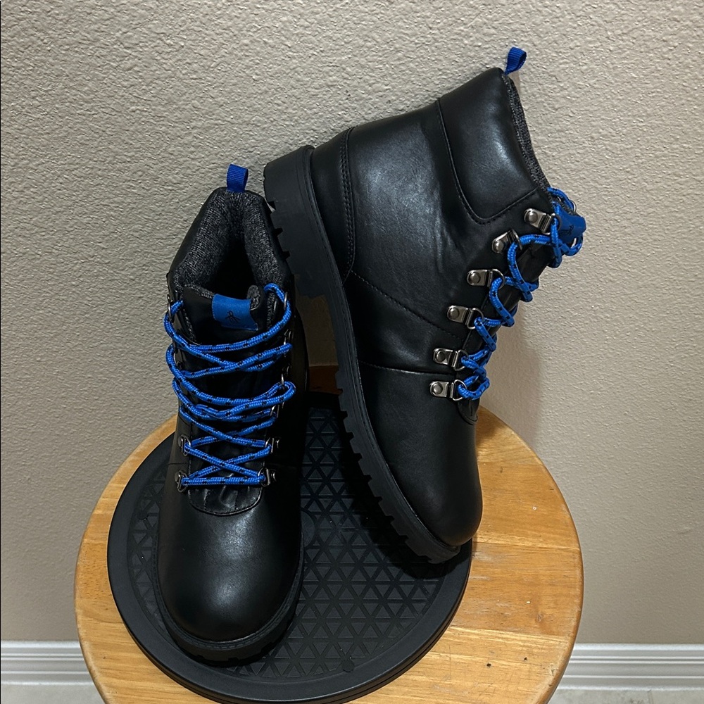 Kids Original Penguin Black and Blue Boots